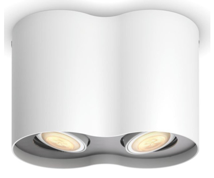 Inteligentne oświetlenie Philips Hue White ambiance Kinkiet Pillar podwójny (biały)